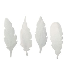 Color Diffusing Paper Feathers, Pack of 80