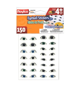Large Eyeball Stickers, Pack of 150