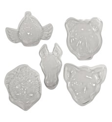 Animal Face Forms, Pack of 5