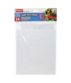 Die-Cut Super Hero Masks, Pack of 24