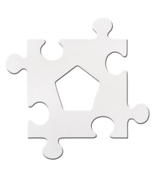 Picture Frame Puzzle Pieces, Pack of 24