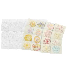 Flowers Rubbing Plates, Pack of 16