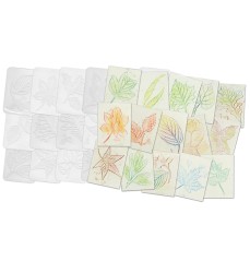 Leaf Rubbing Plates, Pack of 16