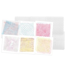 Optical Illusion Rubbing Plates, Pack of 6