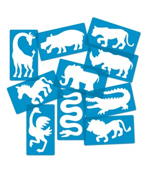 Safari Animal Stencils, Set of 10