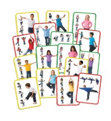 Body Stepping Stones Exercise Cards