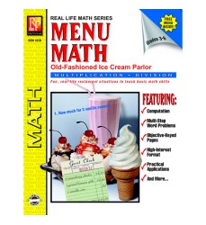 Menu Math: Old-Fashioned Ice Cream Parlor Book, Multiplication & Division
