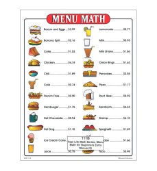 Menu Math for Beginners, 6 Extra Price Lists
