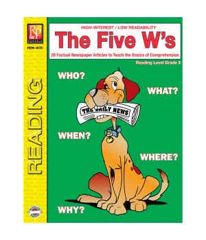 The Five Ws Book, Reading Level 5