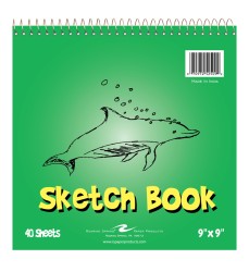 Kid's Sketch Book, 9" x 9", 40 Sheets