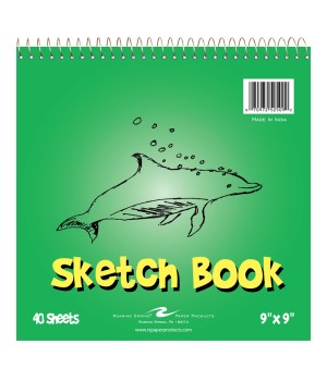 Kid's Sketch Book, 9" x 9", 40 Sheets