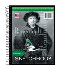 Sketchbook, 11" x 8-1/2", 100 Sheets