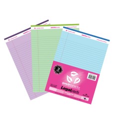 Enviroshades Legal Pad, Standard, Assorted 3-Pack (Orchid, Blue, and Green)