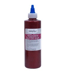 Washable Glitter Glue, 8 oz., Red