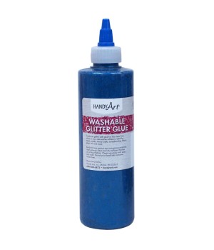 Washable Glitter Glue, 8 oz., Blue
