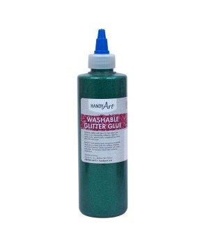 Washable Glitter Glue, 8 oz., Green