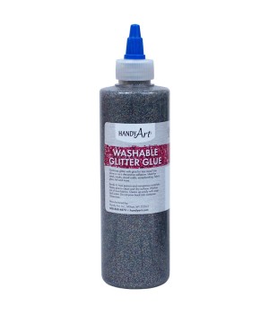 Washable Glitter Glue, 8 oz., Multi-Color