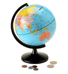 Globe 5.6" Coin Bank