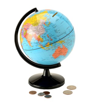 Globe 5.6" Coin Bank