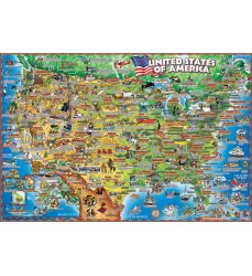 United States Illustrated 250 Piece Jigsaw Puzzle