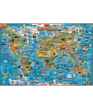 World Illustrated 250 Piece Jigsaw Puzzle