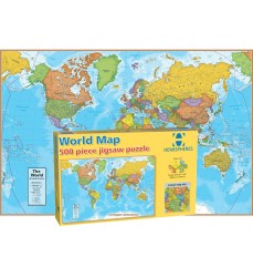 World Map Jigsaw Puzzle, 500 Pieces