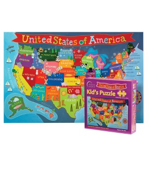 Kid's Jigsaw Puzzle, United States, 13" x 19", 100 Pieces