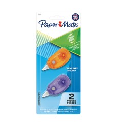 Liquid Paper DryLine Micro Correction Tape, Assorted Colors, 2 Count