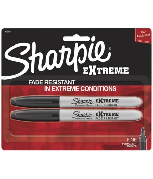 Extreme Permanent Markers, 2-Pack, Black