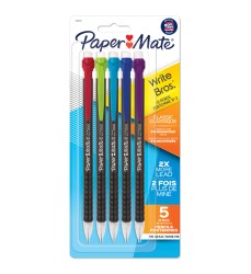 Write Bros® Mechanical Pencil, 0.7mm, Assorted, Pack of 5