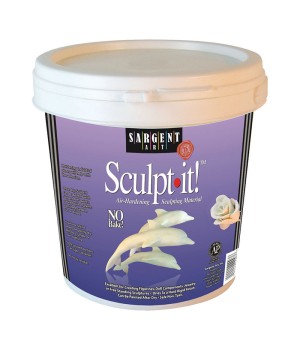 Sculpt it Air-Hardening Sculpting Material, 2 lb., White