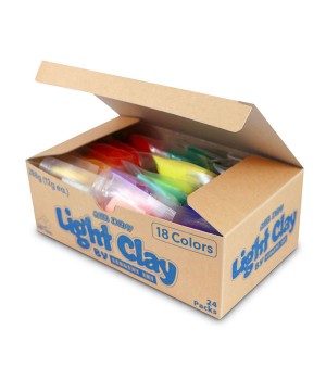 Air Light Clay Set, 18 Colors, 24 Count