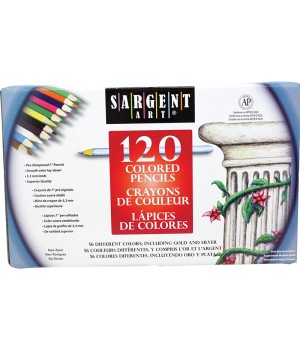 Colored Pencils, 56 Colors, 120 Count