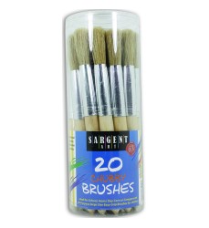 Chubby Paint Brushes, 20 Count Canister