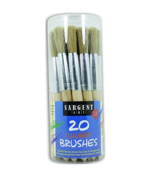 Chubby Paint Brushes, 20 Count Canister