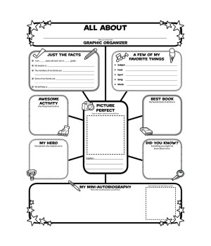 Graphic Organizer Poster, All-About-Me Web, Grades 3-6