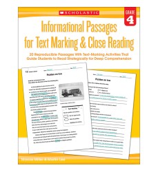 Informational Passages for Text Marking & Close Reading: Grade 4