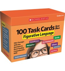 100 Task Cards in a Box: Figurative Language