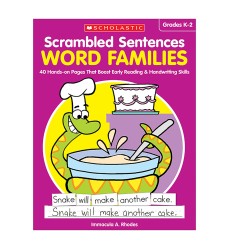 Scrambled Sentences: Word Families Activity Book