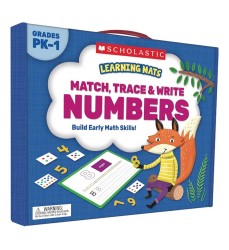 Learning Mats: Match, Trace & Write Numbers for Grades PreK-1