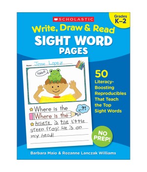 Write, Draw & Read Sight Word Pages, Grade K-2