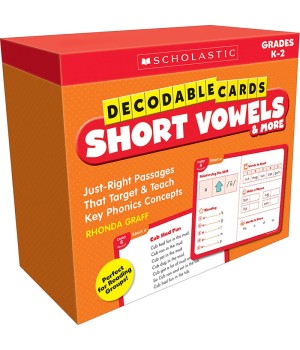 Decodable Cards: Short Vowels & More