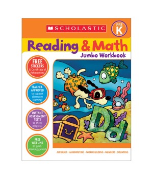 Reading & Math Jumbo Workbook: Grade PreK