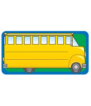 School Bus Nametags, 1-5/8" x 3-1/4" , Pack of 36