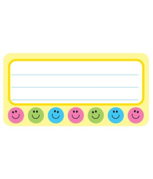 Smile Nametags, 1-5/8" x 3-1/4" , Pack of 36