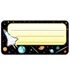 Space Nametags, 1-5/8" x 3-1/4" , Pack of 36