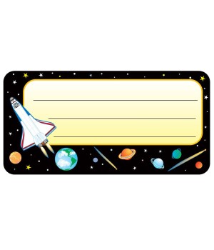 Space Nametags, 1-5/8" x 3-1/4" , Pack of 36