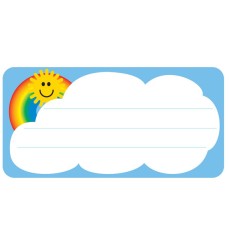 Rainbow Nametags, 1-5/8" x 3-1/4" , Pack of 36