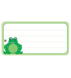 Frog Nameplates, 1-5/8" x 3-1/4" , Pack of 36
