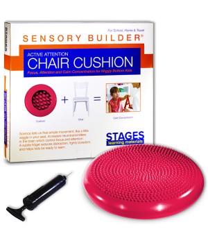 Sensory Builder® Active Attention Chair Cushion, Red